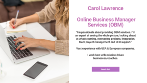 Carol Lawrence Online Business Manager